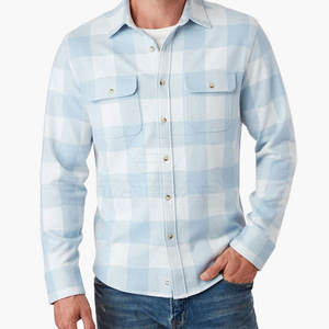 Chemise en flanelle pour homme, dernier style, 100% coton, automne, haute qualité, écologique, avec logo personnalisé, produits les plus vendus - Product Image 3