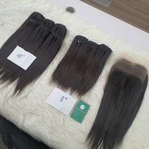 Extensiones de Cabello Humano Remy Vietnamita 100% PREMIUM SDD, Liso Natural, Longitudes de 10 a 30 Pulgadas, Doble Trama a Máquina, Venta al Por Mayor - Product Image 2