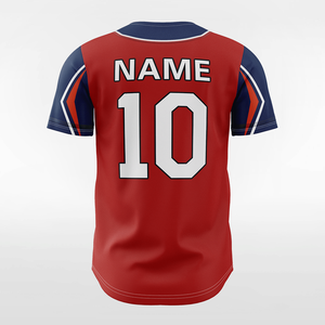 <b>Baseball</b> Jersey Denim Men's Custom Logo & Puff Print - Wholesale Manufacturer - Product Image 3