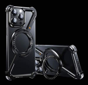 Custodia per telefono in alluminio senza cornice con supporto magnetico per <span class=keywords><strong>iPhone</strong></span> 17 16 15 Pro Max 17 Air, <span class=keywords><strong>cover</strong></span> antiurto in metallo - Product Image 2