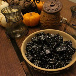 Dados de Cuerno de Búfalo Natural, Ecológicos y con Patrones de Grano Únicos para Juegos de Mesa de Rol, Alta Calidad - Product Image 1