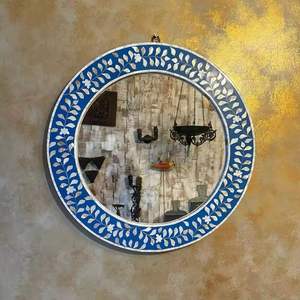 กรอบกระจกแบบฝังกระดูกอย่างมีศิลปะเสริมด้วยการฝังอาเกตที่เป็นเอกลักษณ์ - Product Image 2