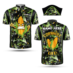 PERSONNALISEZ LES MAILLOTS DE CORNHOLE AVEC UN TOUT SUBLIMÉ AVEC UN STYLE 3/4 ET AUSSI DE COL O - Product Image 5