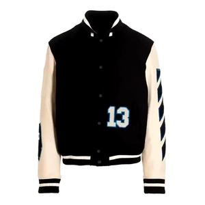 Vêtements en gros vestes universitaires personnalisées pour hommes veste de sport décontractée et simple 2024 vente fabrication en vrac - Product Image 2