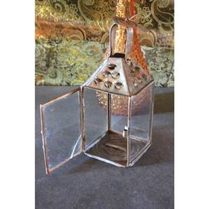 Soporte de candelita hecho a mano con decoración de farol de metal personalizado para regalos de Navidad de Ramadán de alta calidad - Product Image 1