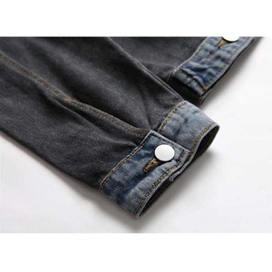Chaqueta de mezclilla azul Vintage para hombre de estilo clásico en 3 colores primavera y otoño nuevo abrigo vaquero informal de algodón elástico ropa de marca para hombre - Product Image 5