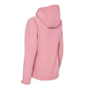 Veste à coque souple pour femme, logo personnalisé de haute qualité, imperméable, coupe-vent, solide, fermeture éclair, randonnée - Product Image 2