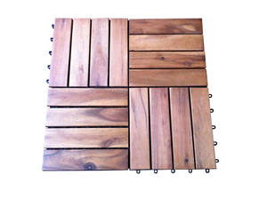 Azulejos de cubierta con aspecto de madera de acacia de diseño moderno para uso en exteriores compuesto entrelazado marca Nghia Son 19/24mm de espesor para interiores/exteriores - Product Image 5