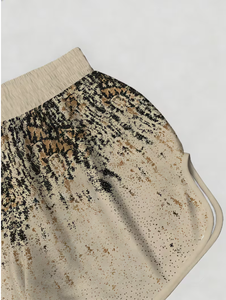 Shorts Boxers Unisexe en Tissu, Taille Mi-Haute Élastique, Imprimé par Transfert Thermique à Motif Moucheté, Séchage Rapide, Respirant, 100% Polyester - Product Image 4