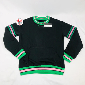 Alpha |   Kapa |   Sweat-shirt Alpha avec broderie grecque, col rond, sur mesure pour femmes |   Sweat-shirt en molleton de coton brodé pour femme de la sororité - Product Image 1