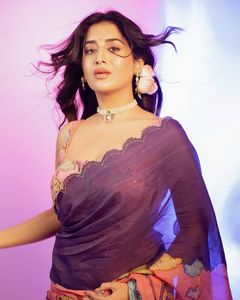 Festival spécial fête porter concepteur violet Bollywood Saree pour mariage lourd vêtements exclusifs pour les femmes avec chemisier fantaisie ethnique - Product Image 6