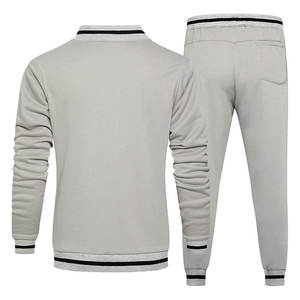 Best Selling Men's <b>2</b>-Piece Jogging Suit High Quality Customized Logo Training Wear Breathable Solid Winter <b>Season</b> Lightweight - Product Image 2