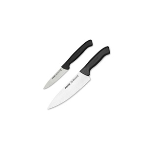 Ensemble de couteaux Ecco Chef 3 pièces 35149 avec lames en acier inoxydable durables, design ambidextre, finition satinée, bord droit - Product Image 1