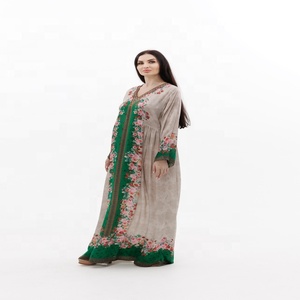 Arabic Embroidery <b>Kaftan</b> Dress Long Sleeve Muslim Dresses Arabic Long Dress Farasha <b>Kaftan</b> - Product Image 5