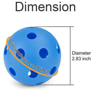 26 Holes Soft Plastic Sufficient Elasticity Outdoor or Indoor 72mm Training Balls <b>Baseball</b> Balls - Product Image 6