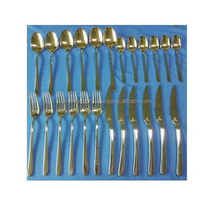 Ensemble de couverts de service couverts en acier inoxydable métallique fini pour la maison et le mariage dans toutes les tailles pour l'exportation - Product Image 5