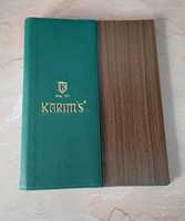 Porte-menus en cuir végétalien moderne et durable sur mesure pour la vente en gros – Couverture de menu de desserts, livre de menus pour hôtels et restaurants, en similicuir vert et bois