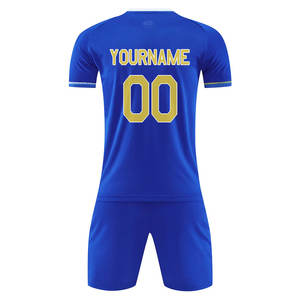 Uniforme de fútbol unisex de moda Diseño personalizado 100% Kit de fútbol de poliéster para uso al aire libre - Product Image 6