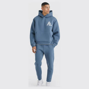 Survêtement d'entraînement pour homme, coupe ajustée, grande taille, coupe-vent, séchage rapide, écologique, pour la gym et le fitness, style streetwear hiver - Product Image 1