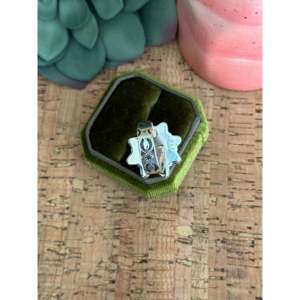 Southwest Handmade Turquoise Opal Sterling Silver Adjustable Ring Bezel <b>Set</b> Fine Jewelry - Product Image 5