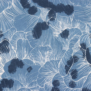 100% Cotton <b>Table</b> <b>Cloth</b> Woven Design <b>Blue</b>-Beige Print 210gsm Size 150 X 220 cms Home Textile Product From India Exporters - Product Image 2