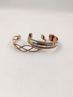 Brazaletes y Pulseras de Cobre Grabados a Mano, Joyería Artesanal de Metal, Accesorios Étnicos Tradicionales al por Mayor para Boutique