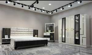 Mobilier de chambre à coucher de luxe moderne ensemble de salon de luxe en métal réglable avec rangement style minimaliste pour la maison ou l'hôtel - Product Image 2