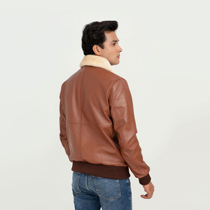Fabricant pakistanais veste en cuir en fausse fourrure avec logo brodé personnalisé service OEM veste en cuir en fausse fourrure à bas quantité minimale de commande - Product Image 3