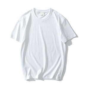 T-shirt anti-boulochage pour homme lourd 100% mélange de bambou biologique et de coton T-shirts unisexes personnalisés pour hommes surdimensionnés plaine vierge - Product Image 3