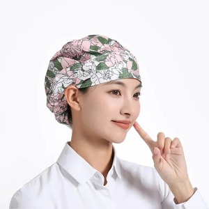 100% coton doux soins infirmiers gommage casquettes pour femmes hommes chapeaux chirurgicaux médicaux pour chirurgiens dentistes travailleurs sanitaires cheveux longs Cardlock - Product Image 3