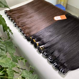 Meilleure vente couleur personnalisée 100% machine vietnamienne Double trame extensions de cheveux bruts humains soyeux lisse longue durée teint - Product Image 4