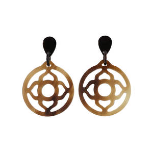 Pendientes ligeros de cuerno de búfalo y buey con patrones únicos 100% pendientes colgantes de cuerno de buey y búfalo naturales cuerno - Product Image 4