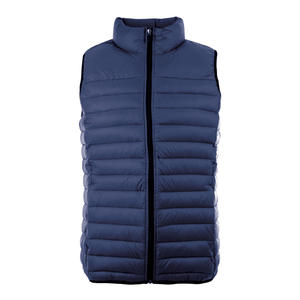 Cortavientos informal de invierno para hombre con logotipo personalizado brillante, chaqueta de exterior impermeable ajustada con mangas acolchadas, venta al por mayor - Product Image 2