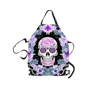 Delantales bordados de rayas cruzadas de algodón con diseño de espalda cruzada para el hogar, ajuste ajustable, 250 GSM Material, delantal de larga duración de origen indio - Product Image 6