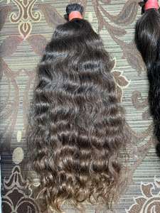 Extension de cheveux naturels indiens bruts à cuticule alignée, ondulés, ondulés, ondulés, ondulés et ondulés, extension de cheveux humains vierges - Product Image 3