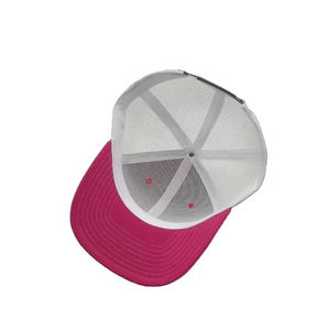 2026 OEM หมวก100% ขอบโค้งผ้าฝ้ายหมวกทรักเกอร์ตาข่ายปักลาย3D ออกแบบได้ตามต้องการ - Product Image 3