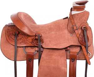 Silla de montar western de cuero de vaca 2023, duradera, ecológica y cómoda para el jinete y el caballo, silla de montar inglesa segura, India - Product Image 3