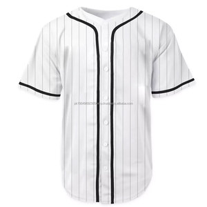 Personalizado de manga corta precios baratos en blanco Jersey de béisbol al por mayor sublimación impresa llanura hombres camisetas de béisbol - Product Image 1