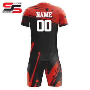 Uniforme de Fútbol Personalizado para Hombre, Transpirable, de Secado Rápido, para Entrenamiento, Deportes de Equipo, 2 Piezas, Verano - Product Image 2