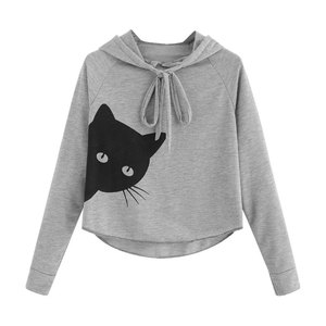 Jersey informal con letras bordadas para mujer, ropa de calle, sudaderas elegantes, deportivas - Product Image 1