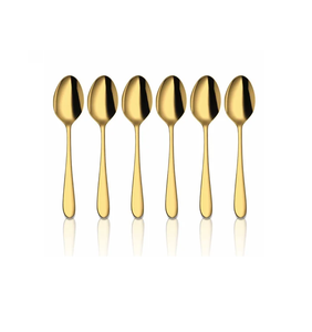 Eco-Friendly Gold Plated Brass Spoon <b>Set</b> with Mirror Polish Customized Designs High Quality Handicrafts-4 <b>Pieces</b> for Giveaways - Product Image 6