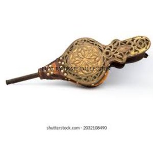 Soufflet de feu de travail en cuir en bois de style antique unique avec manche en bois fabriqué à la main et revêtement en cuir durable de qualité supérieure - Product Image 5