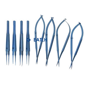 Juego de instrumentos oftálmicos básicos profesionales QNQ para cirugía de cataratas Instrumentos manuales de Microcirugía Ocular - Product Image 1