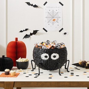Spider shaped <b>baskets</b> halloween themed storage accessories water hyacinth baby <b>basket</b> container - Product Image 6