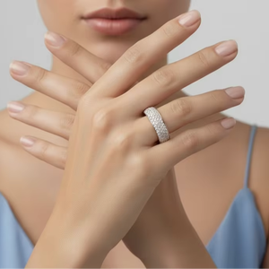 Anillos de diamantes elegantes de oro de 14 quilates y 1.00Ctw para mujer - Product Image 5
