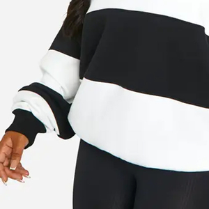 Diseño de Cuello Redondo con Mangas Largas, Diseño de Alta Calidad, Ajuste Holgado, Diseño a Rayas, Diseño Económico, Servicio OEM, Diseño 2026 - Product Image 3