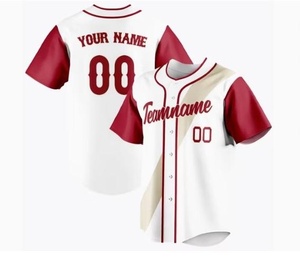 Uniforme de softball de haute qualité, design personnalisé, broderie de haute qualité, lettres, sublimation, maillot d'équipe de baseball RRI-BU-08 - Product Image 6