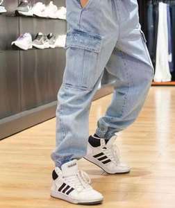 กางเกงยีนส์ทรงหลวมผู้ชาย 2024 กางเกงยีนส์ระบายอากาศยอดนิยมสําหรับผู้ชาย บริการ OEM มีตัวอย่างและยอมรับคําสั่งซื้อจํานวนมาก - Product Image 3