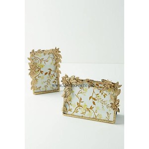 High Grade <b>Gold</b> Plated Premium Quality Metal Antique Stylish Designer Rectangle Shape Photo <b>Frame</b> For Memorable Pictures Decor - Product Image 5