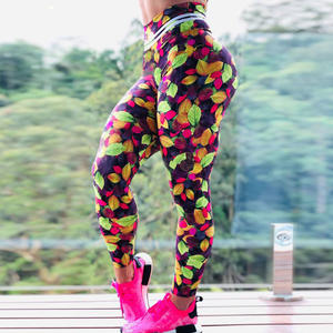 Fabricación Fitness cintura alta compresión estiramiento gimnasio deportes sublimación impresión apretado mujeres para mallas EE. UU. tamaño logotipo personalizado - Product Image 6